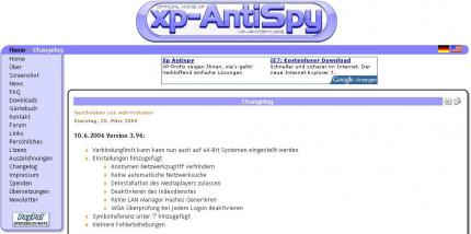 XP-AntiSpy - mit neuen Funktionen