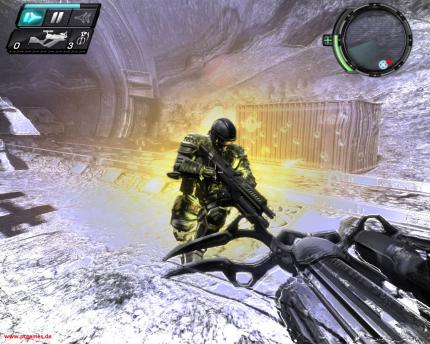 Im Ego-Shooter TimeShift von 2007 kann der namenlose Protagonist unter anderem die Zeit verlangsamen.