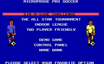 Microprose Soccer (Quelle: mobygames.com)