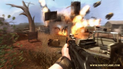 Auch Explosionen gehören zum Handwerk von Spiele-Engines