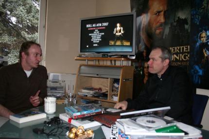 David mit seinem Partner Uwe Boll