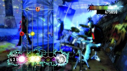 Große Show: Auf PS3 und Xbox 360 macht Rock Revolution die beste Figur.