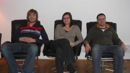 Dominic, Nicole, Thomas (v.l.)