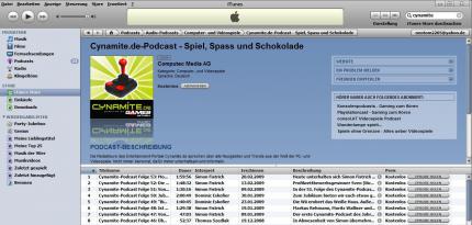 Cynamite-Podcast in iTunes