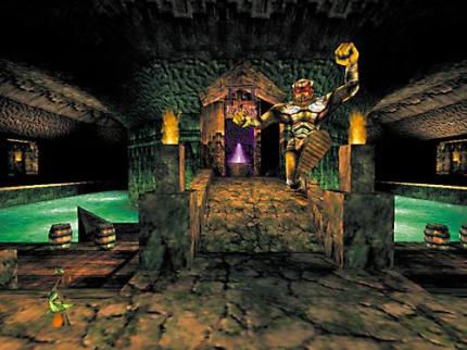 Seinerzeit ein Grafikhammer: Unreal zeigte der Konkurrenz, wie Ego-Shooter auszusehen haben.