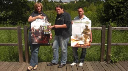 Dominic, Simon und Andy (von links)