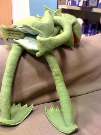 Goatse, nachgestellt mit Kermit