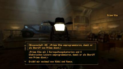 Auf der Suche nach einem Gesetzeshüter für Primm bietet sich der Roboter Primm Slimm an. Wissenschaftlich begabte Helden programmieren die im Vikki&Vance-Museum stationierten Maschine einfach für den neuen Job um.