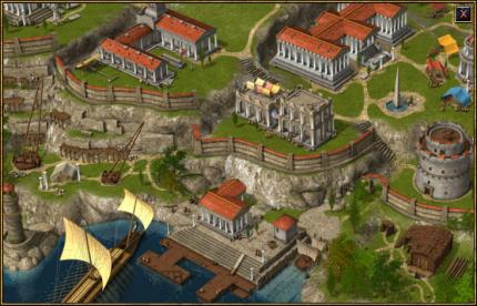 Mit zunehmender Spieldauer wächst die kleine Stadt zu einer blühenden Metropole heran. 
