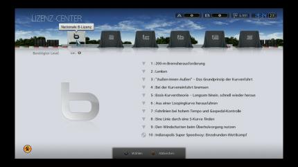 Lizenzen lassen durch das Absolvieren verschiedener Testreihen erstehen