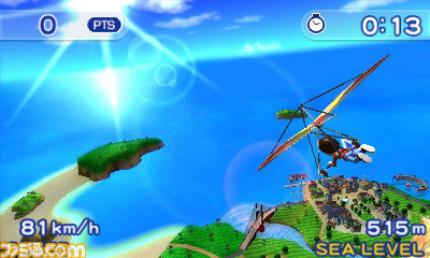 Eines der ersten Spiele für Nintendo 3DS: Pilotwings Resort