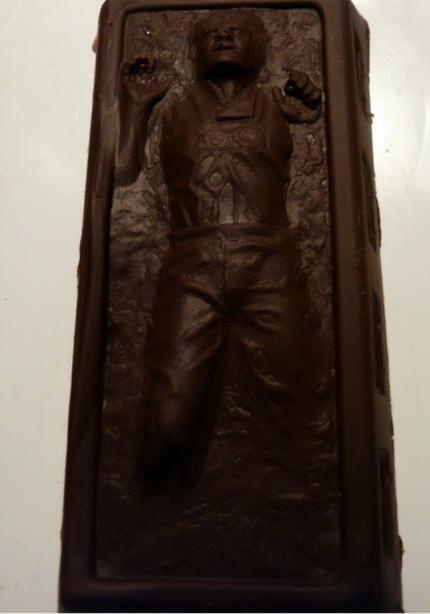 Han Solo in Form eines Schokoladenriegels, so hätte er bei Jabba the Hutt nicht lange überlebt. 