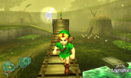 Komplettlösung zu Zelda: Ocarina of Time 3D - Screenshots aus dem 3DS-Remake - Im Kokiri-Wald