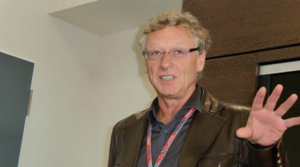 F1-Streckenarchitekt Herman Tilke erklärte sehr anschaulich seine interessante Arbeit.