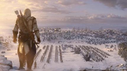 Assassin's Creed 3 bietet neben urbanen Umgebungen auch große Schlachten auf weiten Ebenen.