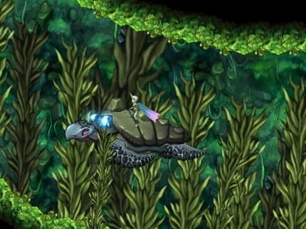 Weniger Action, dafür mehr Rätsel und Atmosphäre: Das hübsche Aquaria (2007) liefert eine schöne Variation des Metroidvania-Prinzips.