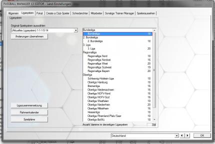 Generische Spielsysteme könnt ihr nach Belieben im Editor verändern, originale Systeme müssen über das Script modifiziert werden.