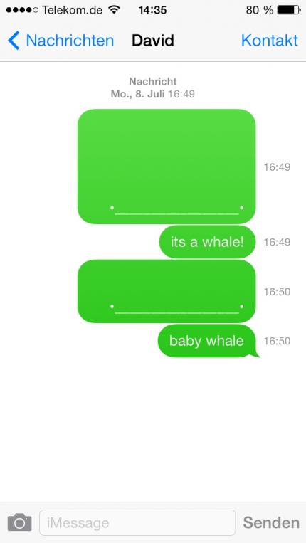 iOS7: Mit einem Kniff lässt sich das Datum in Nachrichten anzeigen.