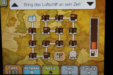 Professor Layton und das Vermächtnis von Aslant: Hier seht ihr die Lösung zu Rätsel 001: Ziel des Bostonius.