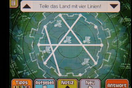 Professor Layton und das Vermächtnis von Aslant: Hier seht ihr die Lösung zu Rätsel 018: Der König der Gestirne.
