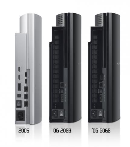 Das 2005 vorgestellte Modell hatte deutlich mehr Anschlüsse als die Konsolen, die Sony ein Jahr darauf zeigte.