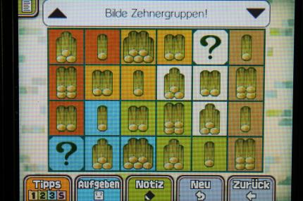 Professor Layton und das Vermächtnis von Aslant: Hier könnt ihr die korrekte EInteilung der Holzblöcke zu Rätsel 133: Lasterkähne 3 sehen.