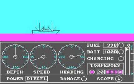 GATO ist eine frühe U-Boot-Simulation für IBM-kompatible PCs.