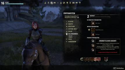 Eigene Skill-Linien liefern Unterstützungsfähigkeiten für offensive und defensive Kämpfer.