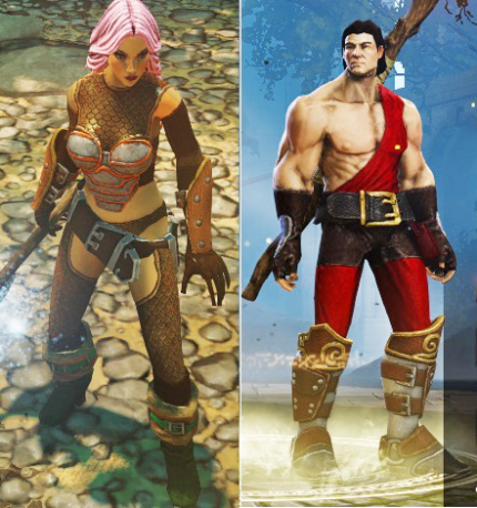 Die neuen Rüstungen für männliche und weibliche Charaktere durch die Mod Sexy female & male armor sehen sehr schick aus und zeigen viel Haut.