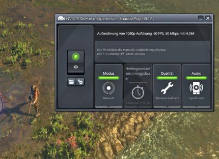 Mit Nvidia Shadowplay bietet der Hersteller im Paket mit der Geforce Experience eine eigene Aufnahmemöglichkeit für Videos an.