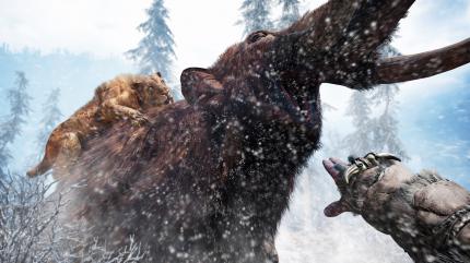 Machtkampf: Wer ist Klitschko und wer Fury? Wir wissen nicht, wer aus dem Duell Mammut gegen Säbelzahntiger als Sieger hervorgeht - etwas, das es in Primal herauszufinden gilt. (PC)