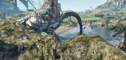 Majestätisch: Solche dinosaurierartigen Monster sind respekteinflößend und tragen zur dichten Atmosphäre des Spiels bei. (Wii U)