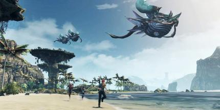 Fantastisch: Die fliegenden Wesen und die Strandidylle fügen sich zu einem harmonischen Gesamtbild zusammen. Das ganze Spiel wirkt wie aus einem Guss. (Wii U)