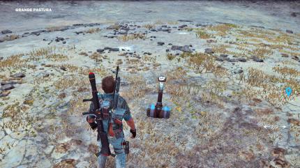 Easteregg: Auch wenn die Spielwelt an vielen Stellen leblos wirkt, sind doch ein paar Geheimnisse verborgen, wie etwa Thors Hammer in einem Krater. (PC)