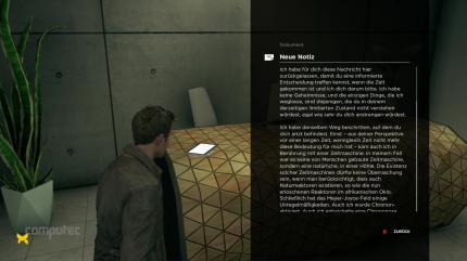 Die Notiz von Hatch vor Paul Serens Büro