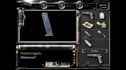 Wohlüberlegt: Item-Management ist in beiden Spielen sehr wichtig. Dies ist das Inventar von Resident Evil. (PC)