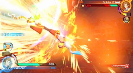 Vernichtend: Lohgock ist ein heißblütiger Gockel, der mit Feuerfäusten agiert. Wenn er sein Limit einsetzt, brennt der Bildschirm und der Gegner hat das Nachsehen. (Wii U)