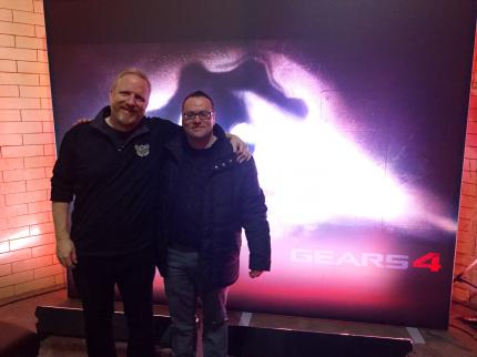 Gut lachen: The-Coalition-Studiochef Rod Fergusson (l.) und GA-Chef Thomas