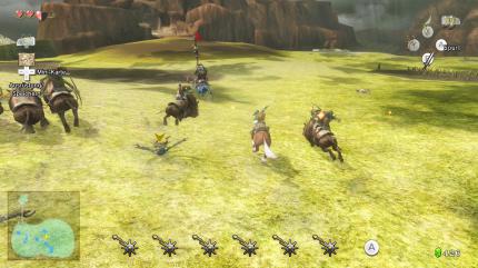 Tracht: Zu Beginn des Spiels trägt Link noch nicht sein markantes grünes Heldenkostüm. Links sehen wir Freundin und Dorfnachbarin Ilya. (Wii U)