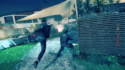 Casual-Gameplay: Viele Gegner lassen sich per Nahkampfattacke ganz leicht ausschalten. Einfach die Zeit verlangsamen und den eingeblendeten Knopf drücken. (PC)