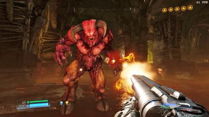 Ein Screenshot auf Doom von 2016.
