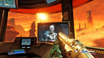 id Tech Engine at its best: Die PC-Version (hier in UHD-Auflösung) sieht wenig überraschend am besten aus. Riesig sind die Unterschiede zu den Konsolenfassungen nicht, aber auf PS4 und Xbox One sind vor allem die Waffen weniger detailliert als auf dem Rechner. (PC)
