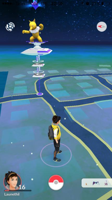 Arenen sind die derzeit einzigen Schauplätze für die Kämpfe in Pokémon GO