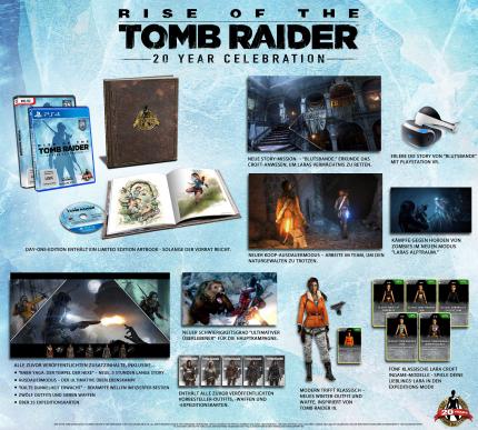 Alles drin, alles dran: In der Jubiläumsedition von Rise of the Tomb Raider sind die Kampagne und alle bisher veröffentlichten Zusatzinhalte enthalten.