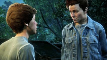 Charakterentwicklung: 
Jeder weiß, dass die Kindheit prägt. Daher sind derartige Rückblicke wie hier auf den jungen Nate (links) und seinen Bruder Sam stets sehr aufschlussreich. (PS4)