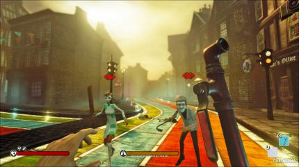 Suspicion: 
Läuft man zu 'schlecht gelaunt' durch die Straßen von Wellington Wells, hegen die anderen Mitbürger Verdacht und greifen euch an. (Xbox One)
