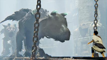 Mehr von der Sorte: 
Trico ist nicht die einzige Riesen-Bestie, der wir im Spiel begegnen. (PS4)