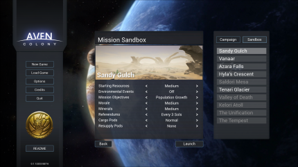  In den Sandbox-Szenarien könnt ihr viele Parameter nach Belieben anpassen.