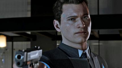 Jäger und Gejagte: 
Neben Kara ist Connor die zweite spielbare Figur, die Quantic Dream enthüllt hat. Es soll noch weitere geben, ausnahmslos Androiden. (PS4)