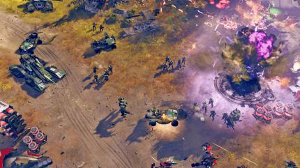 Das muss sein: 
Warthogs gehören seit jeher zur Reihe. In Halo Wars 2 könnt ihr die wendigen Jeeps natürlich ebenfalls in die Schlacht schicken. (PC)